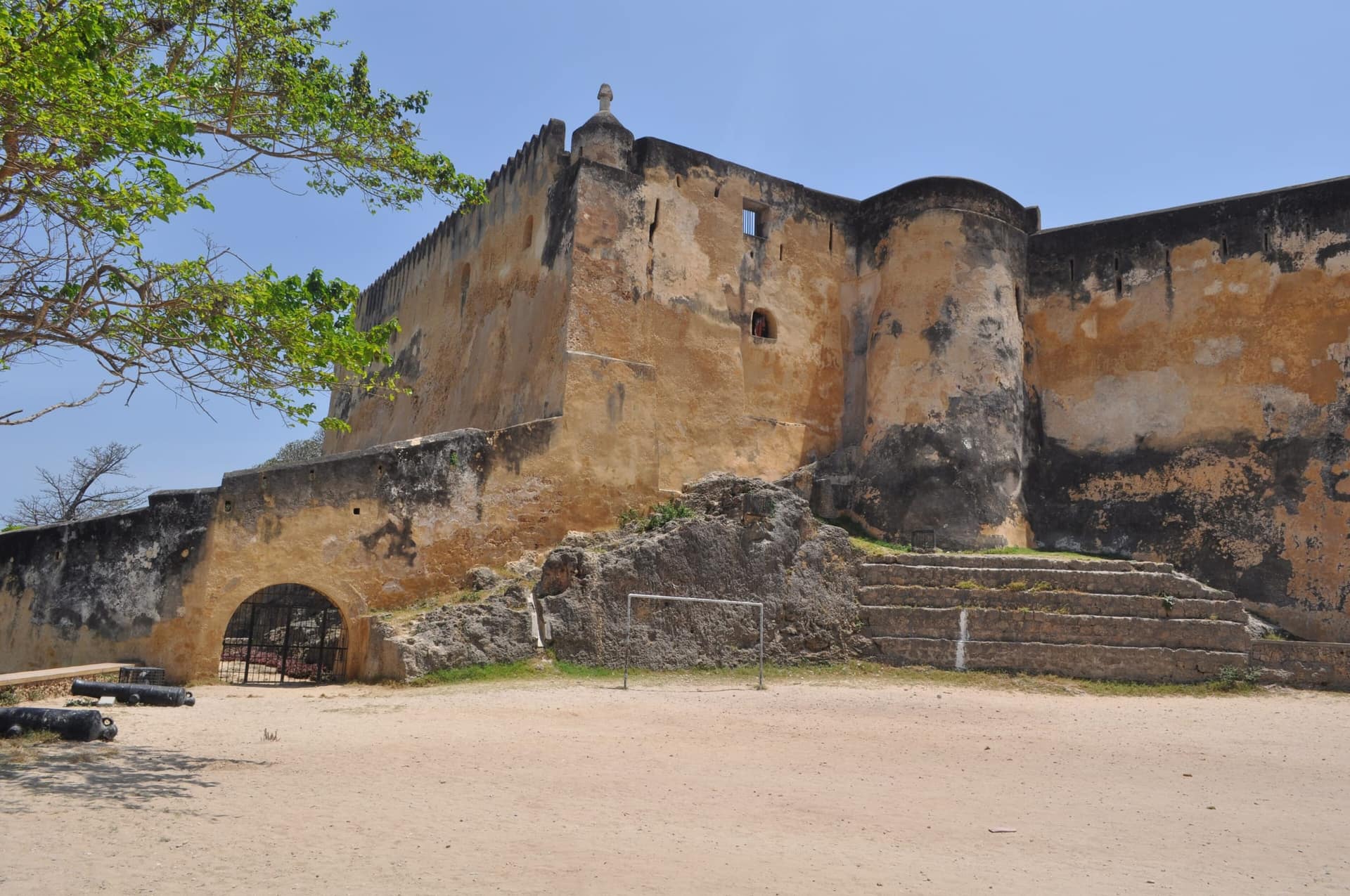 Die Mauern und die Bastion von Fort Jesus in Mombasa